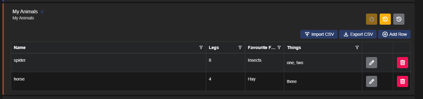 Import/Export DataGrid