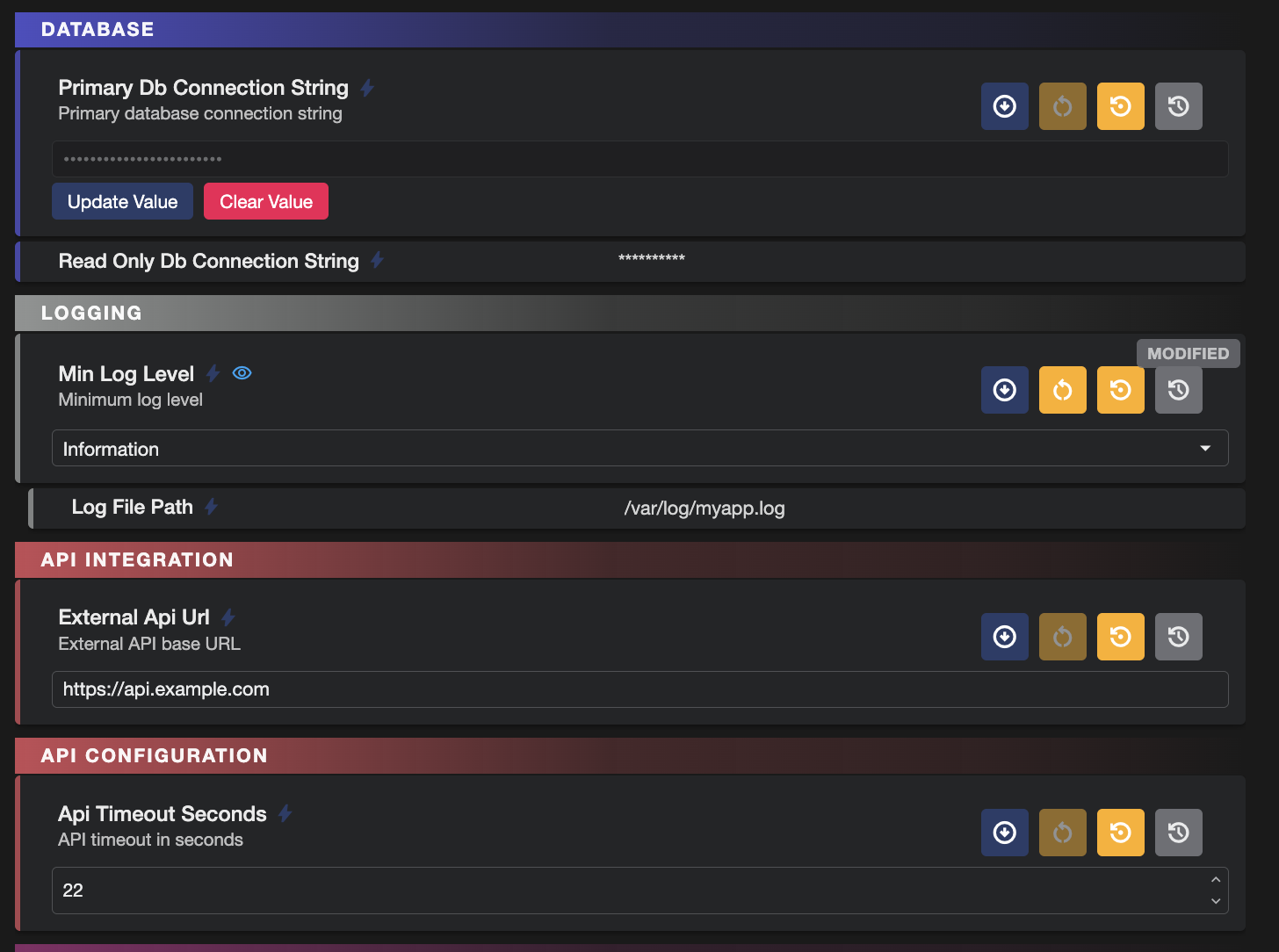 Fig setting editors generated from the typed settings class